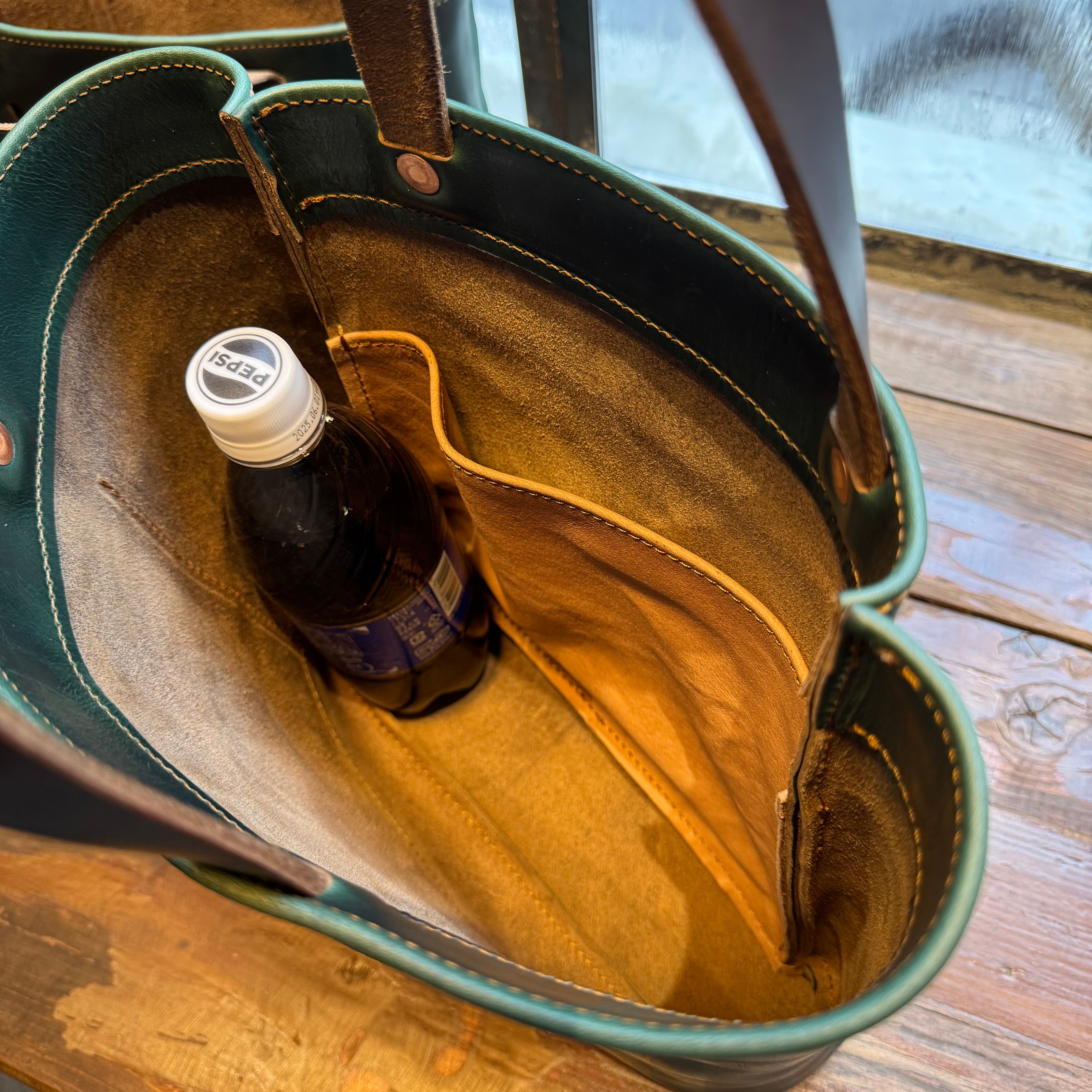 Box tote DB | BUTCHER CUSTOM LEATHER WORKS.