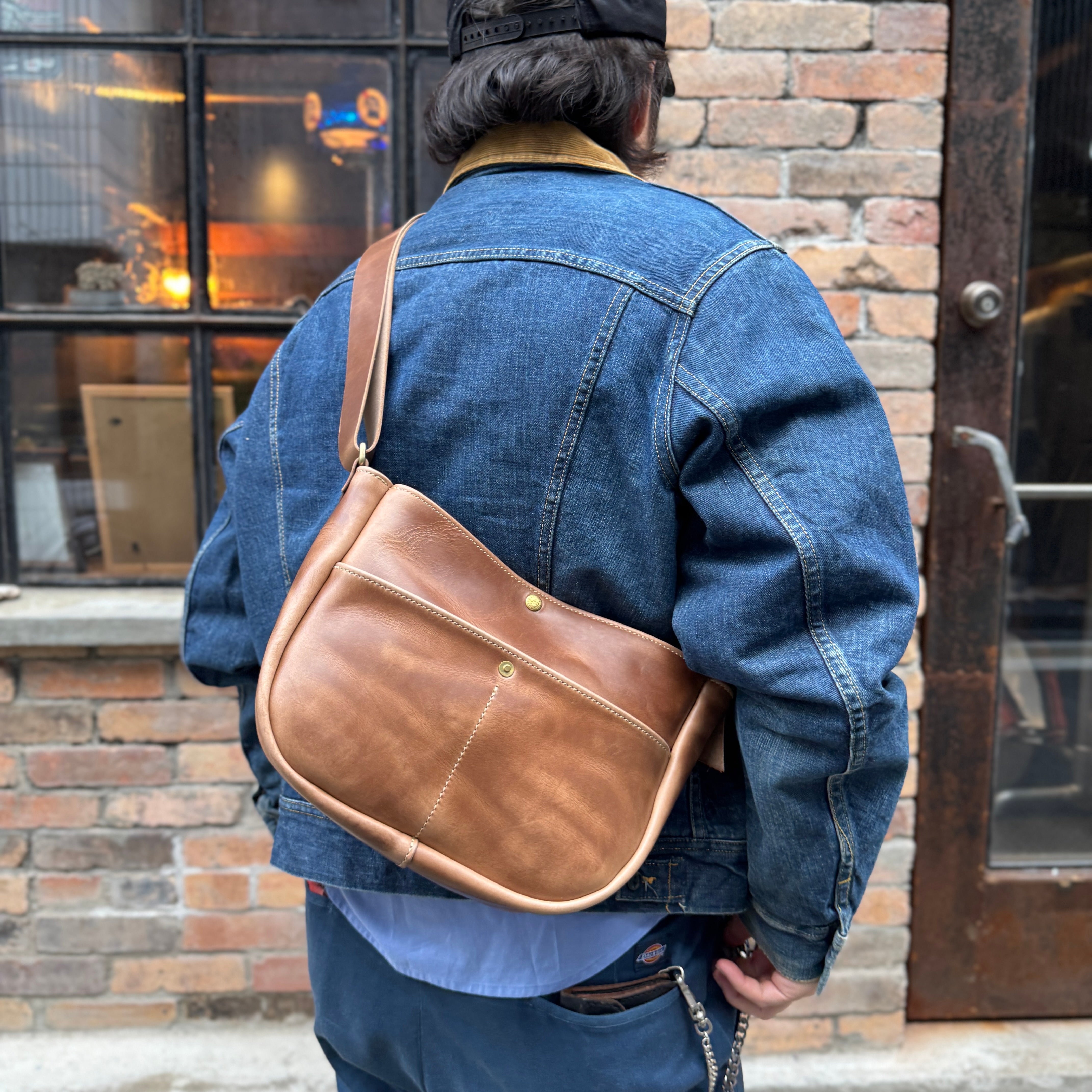 バッグ butcher custom leather news paper bag SS News paper bag SS | BUTCHER CUSTOM LEATHER WORKS.