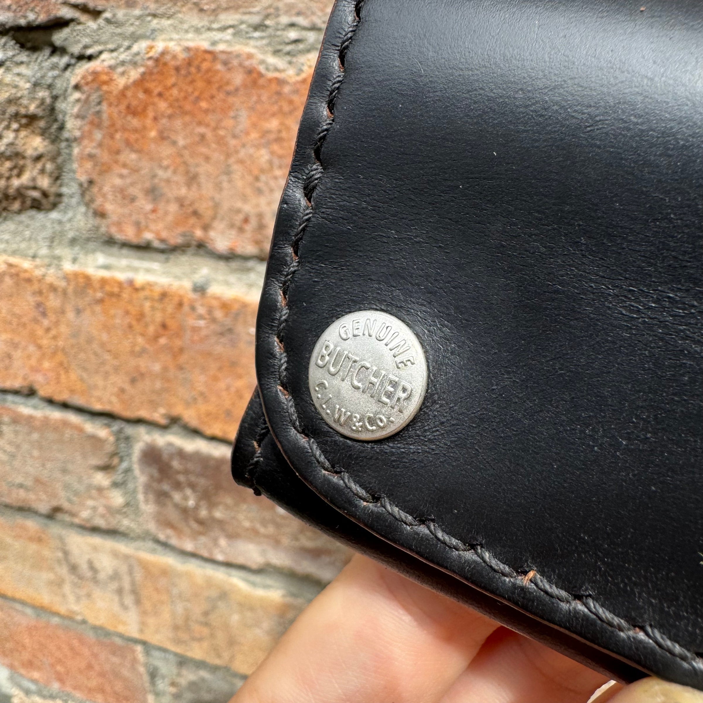 Box coin case | BUTCHER CUSTOM LEATHER WORKS.