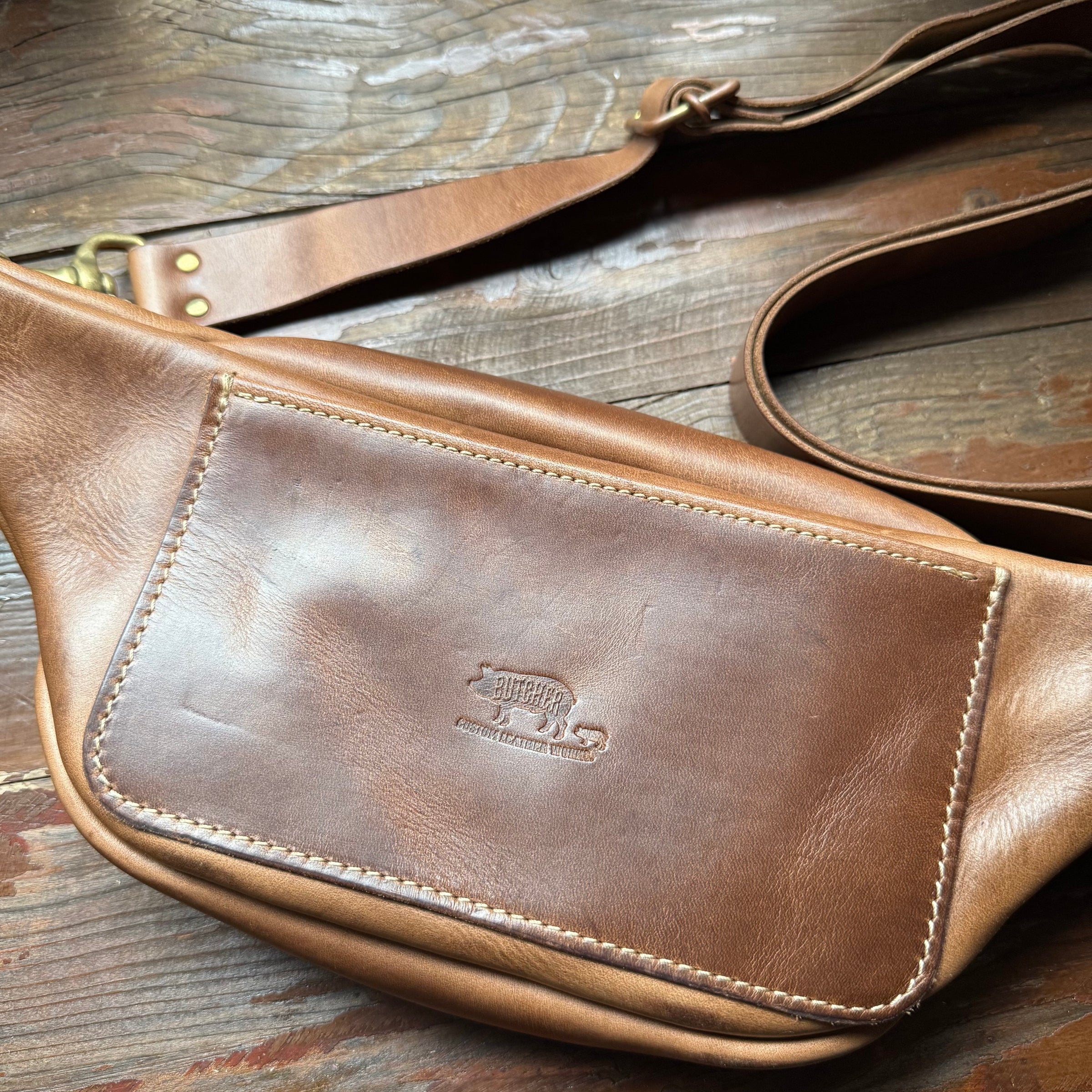 ブッチャーカスタムレザーワークス⭐︎ボディバッグFanny pack Fanny pack | BUTCHER CUSTOM LEATHER WORKS.