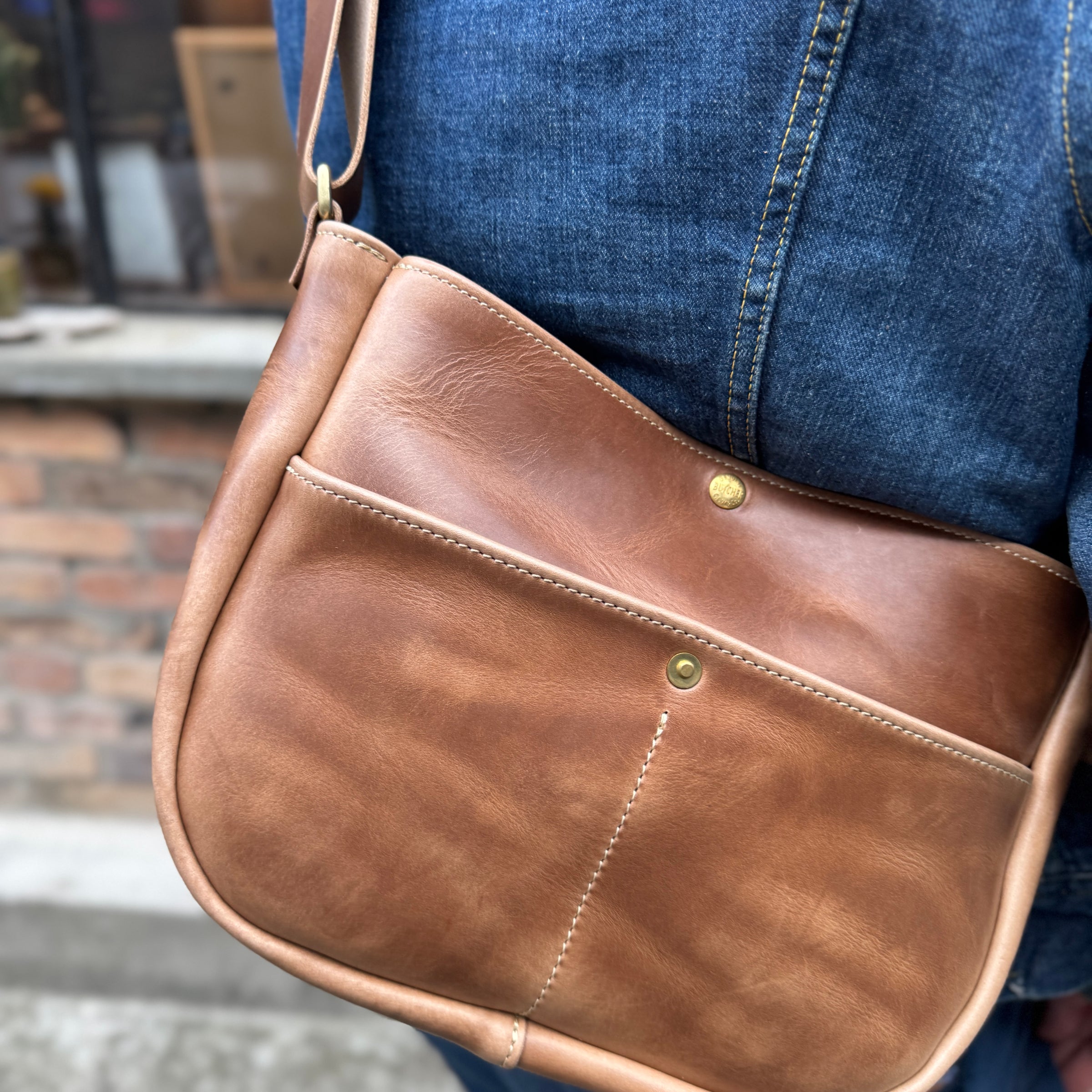 News paper bag SS | BUTCHER CUSTOM LEATHER WORKS.