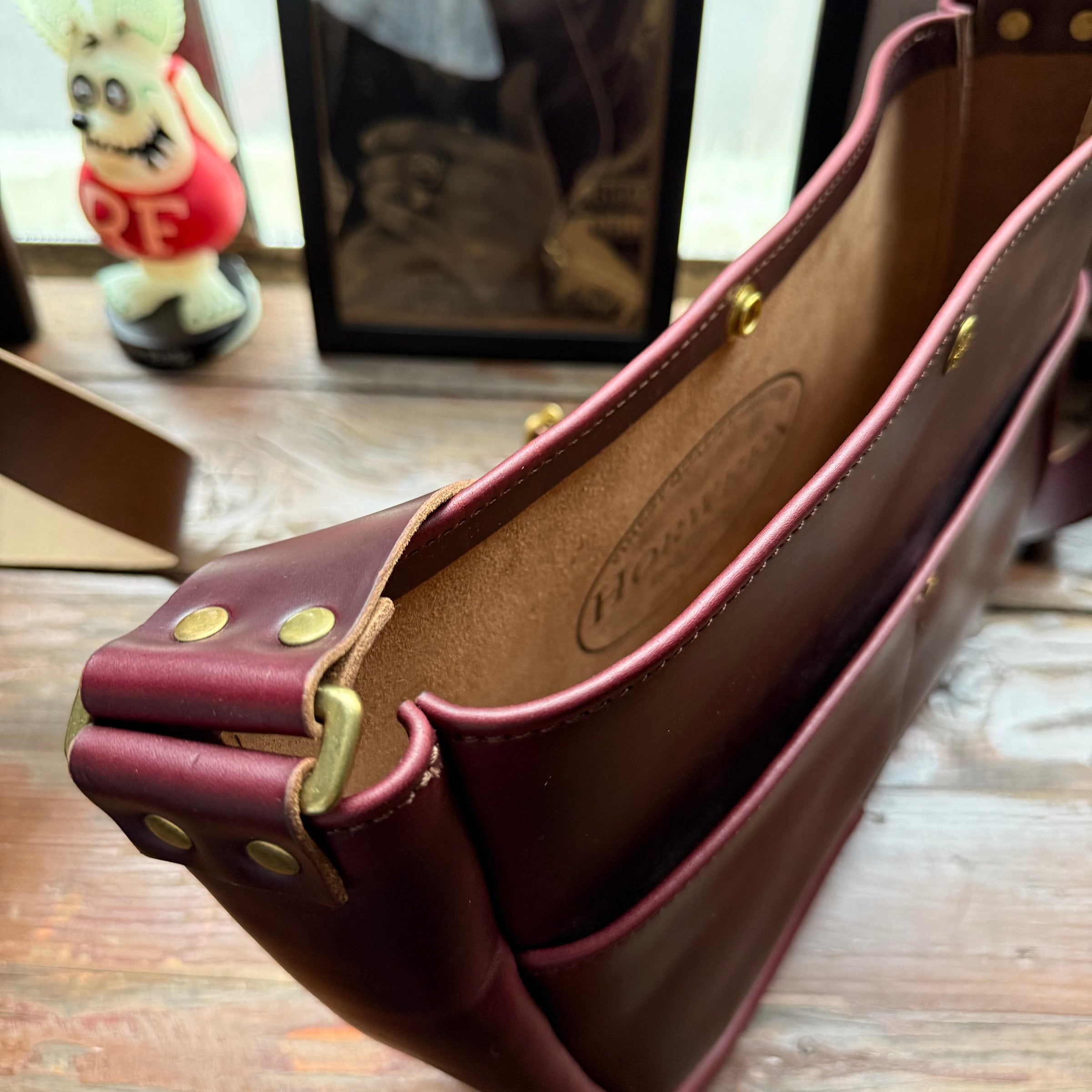 News paper bag SS | BUTCHER CUSTOM LEATHER WORKS.