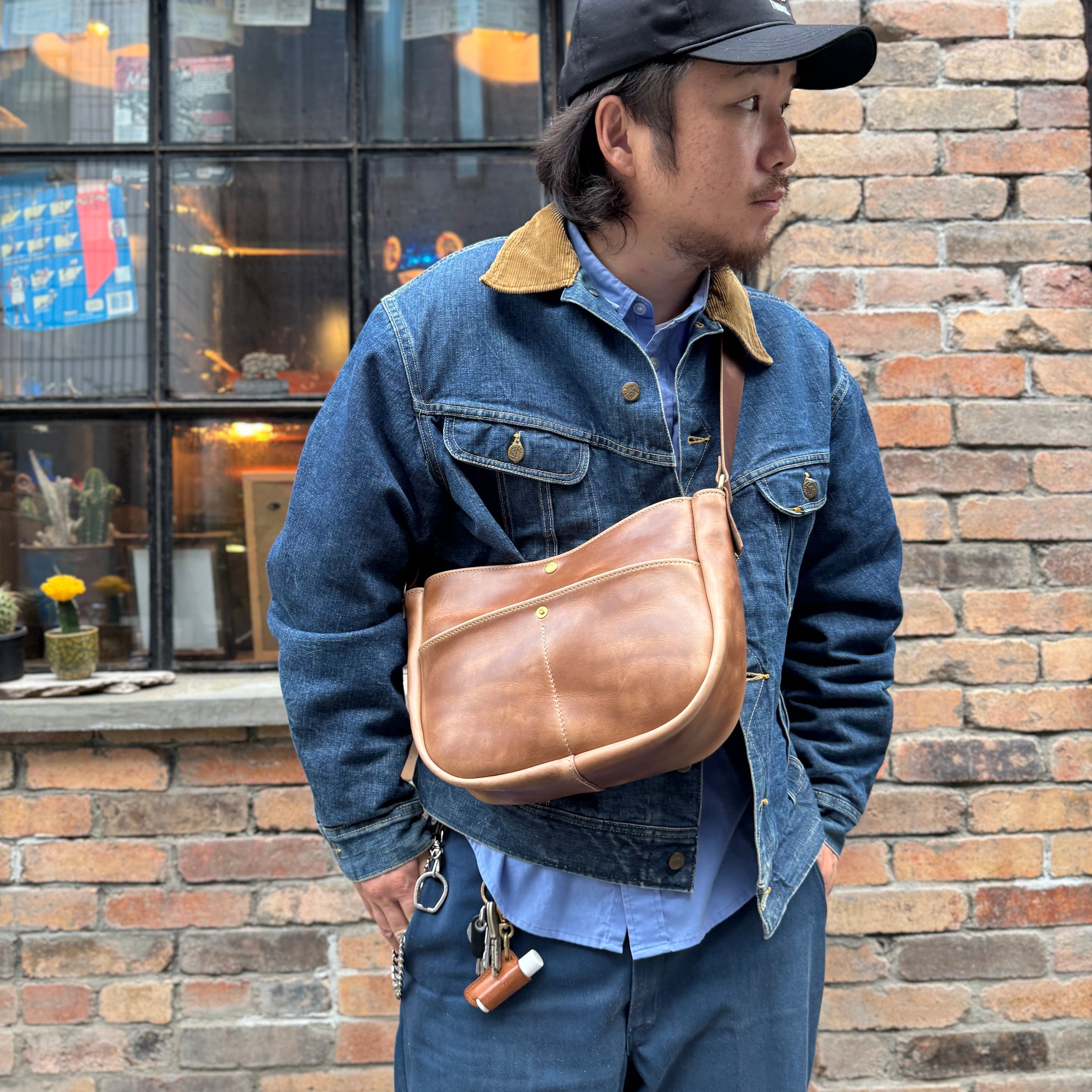 バッグ butcher custom leather news paper bag SS News paper bag SS | BUTCHER CUSTOM LEATHER WORKS.
