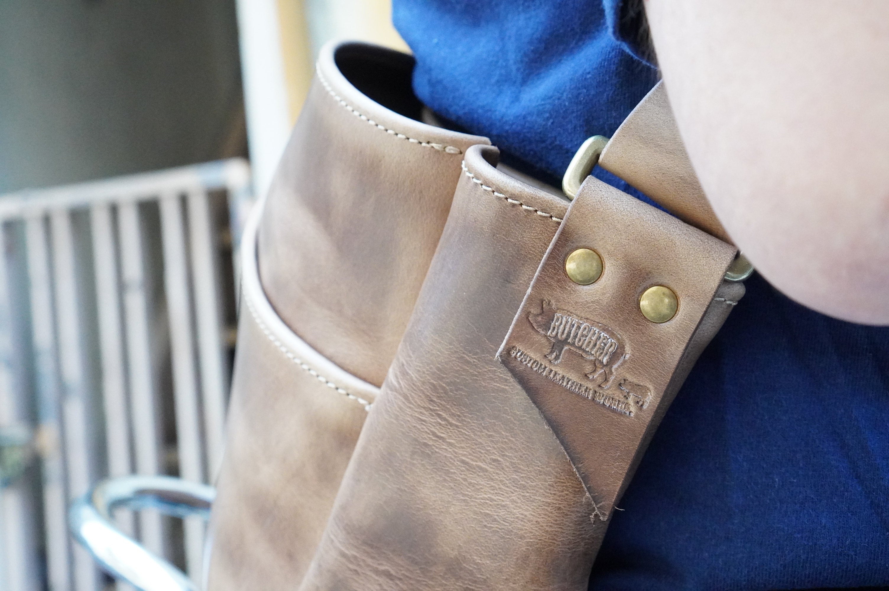 News paper bag | BUTCHER CUSTOM LEATHER WORKS.