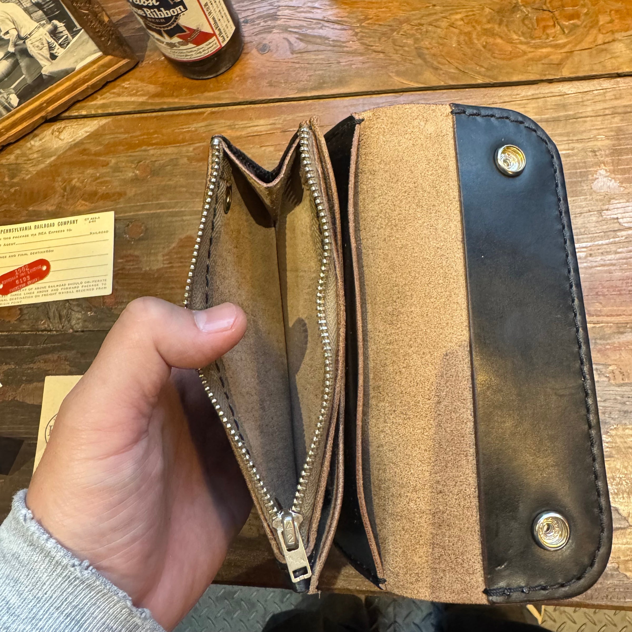 小物 BUTCHER CUSTOM LEATHER WORKS. Short Truckers'wallet | BUTCHER CUSTOM LEATHER WORKS.