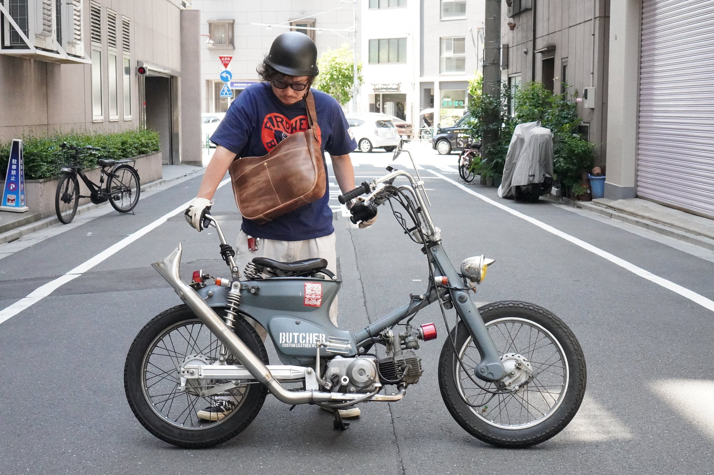 バッグ butcher custom leather news paper bag SS News paper bag | BUTCHER CUSTOM LEATHER WORKS.