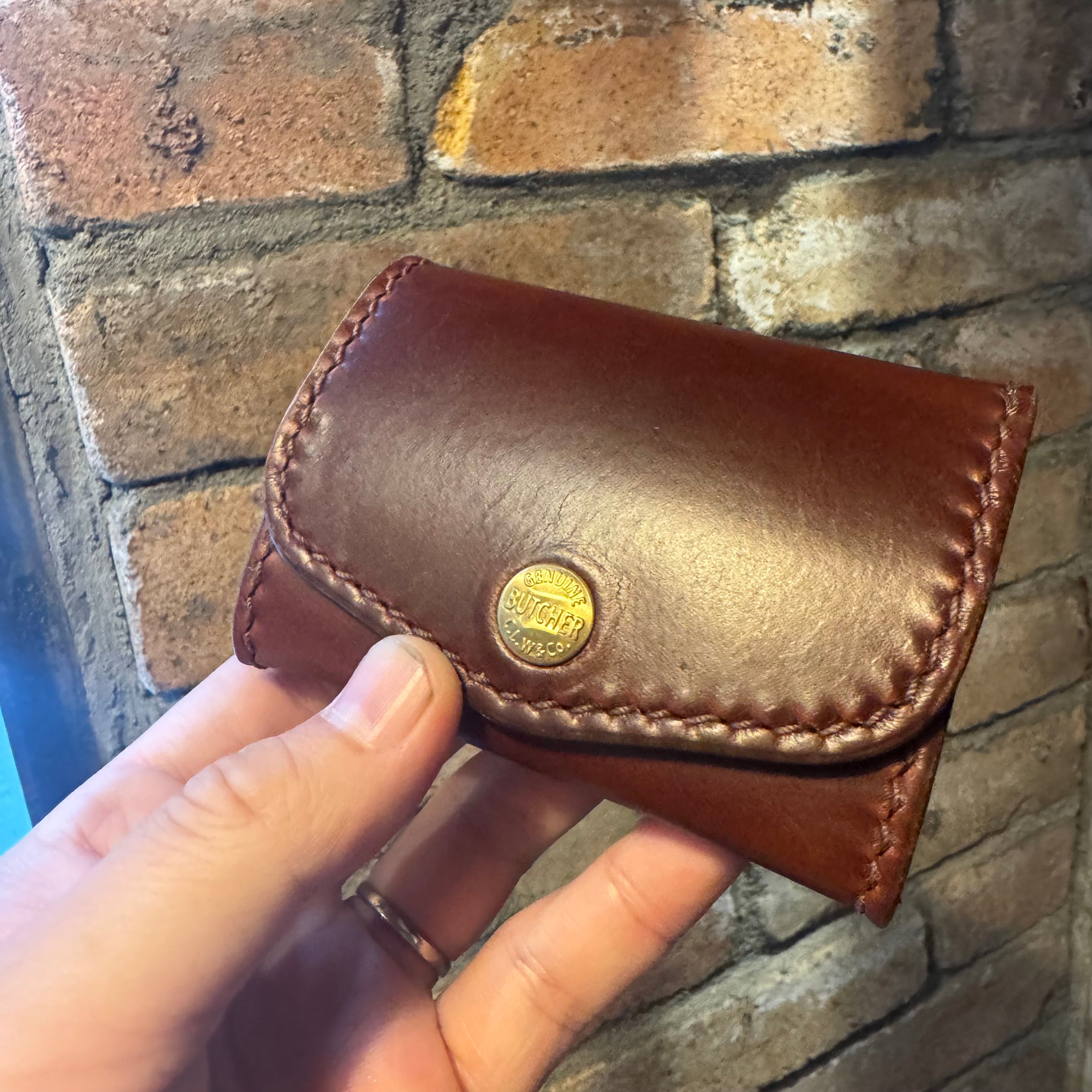 受注生産 Box wallet | BUTCHER CUSTOM LEATHER WORKS.