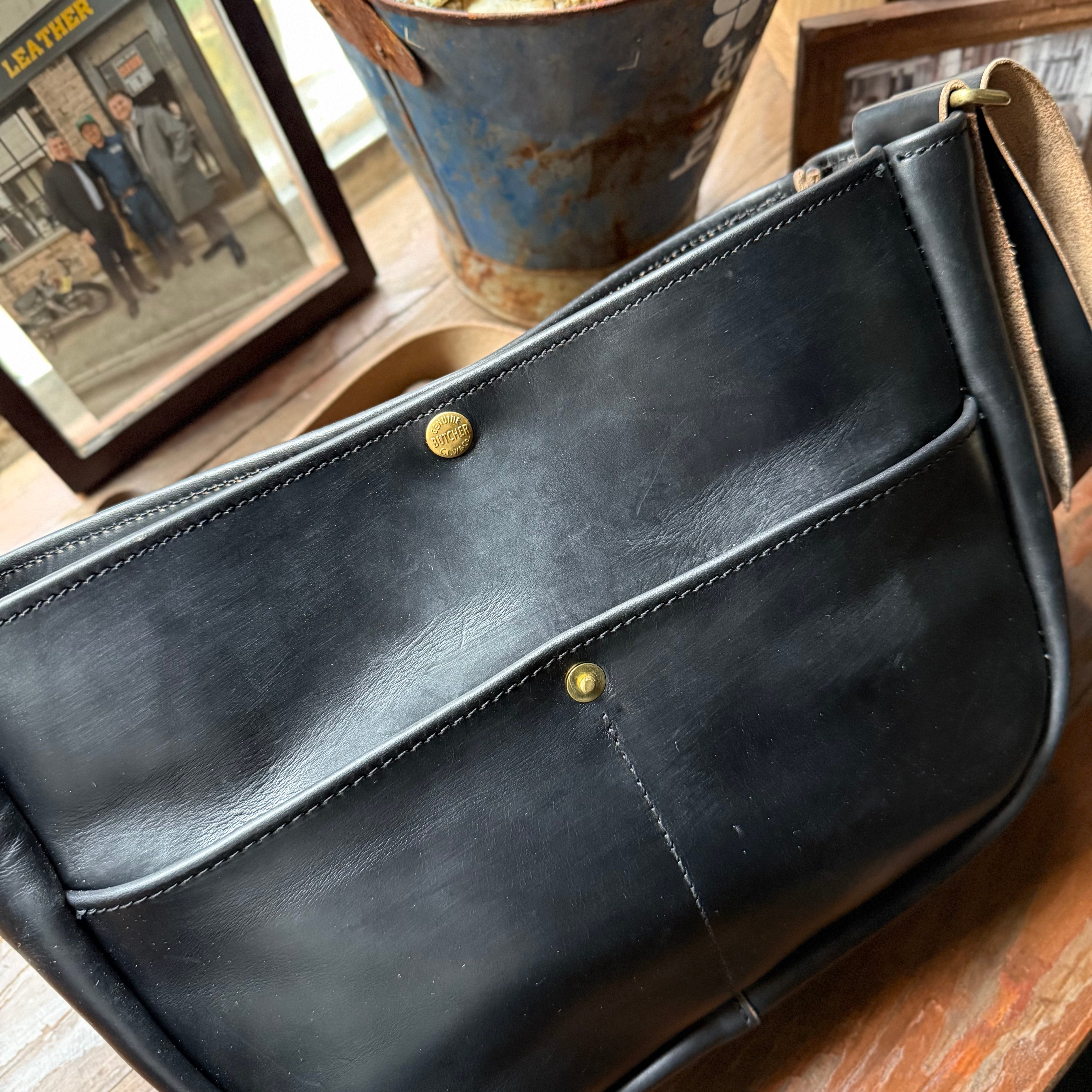 News paper bag SS | BUTCHER CUSTOM LEATHER WORKS.