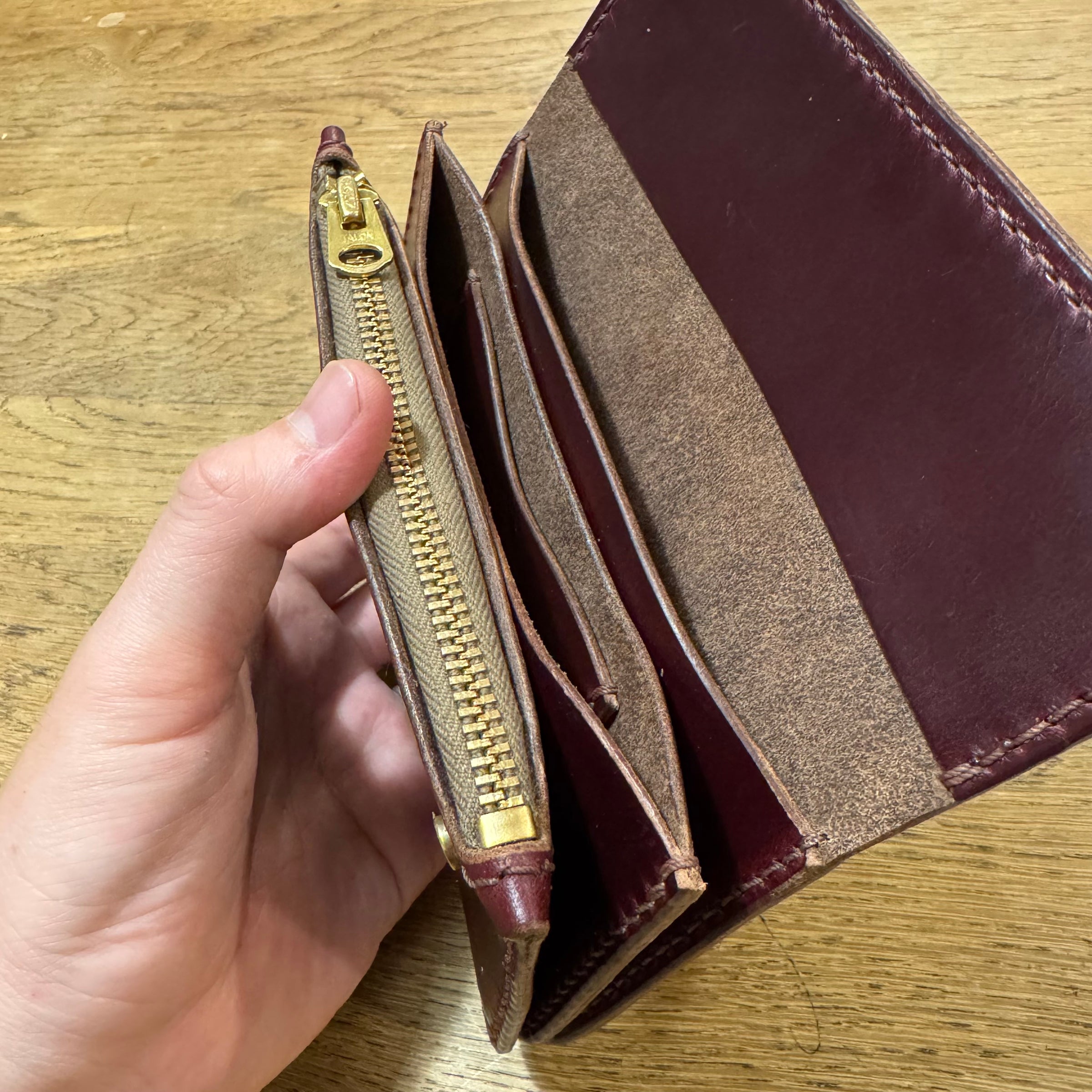 Truckers' wallet (3層) | BUTCHER CUSTOM LEATHER WORKS.