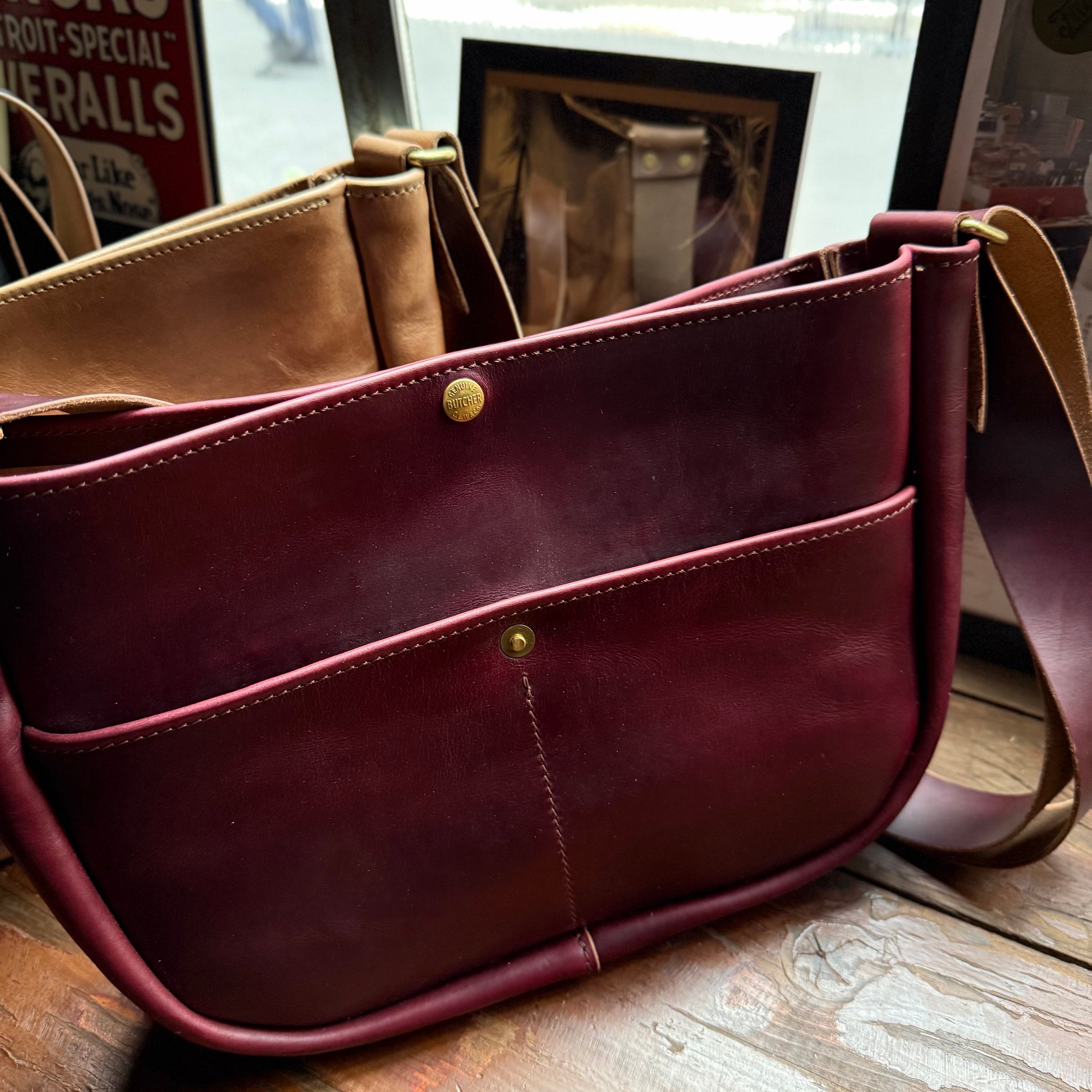 News paper bag SS | BUTCHER CUSTOM LEATHER WORKS.