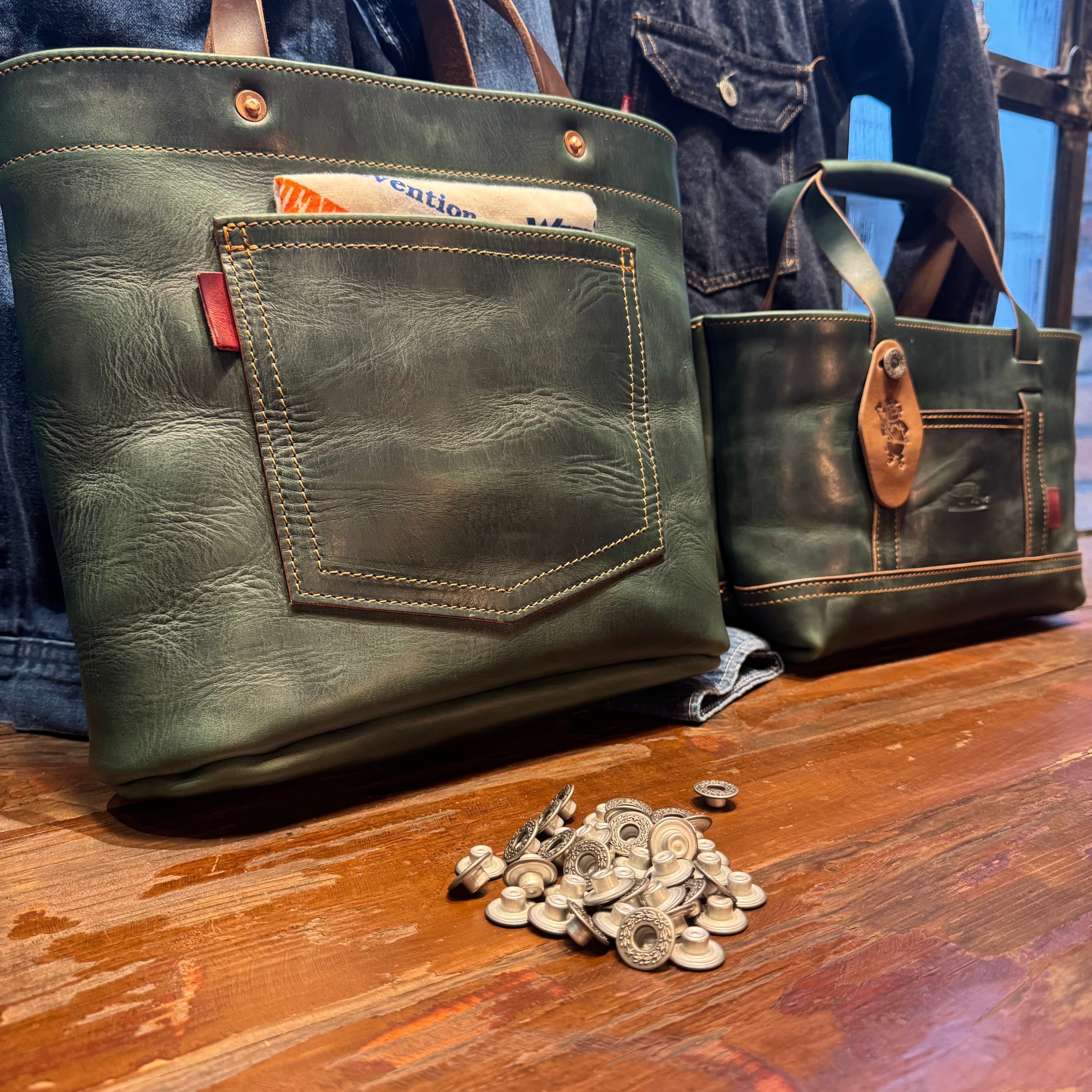 Box tote DB | BUTCHER CUSTOM LEATHER WORKS.