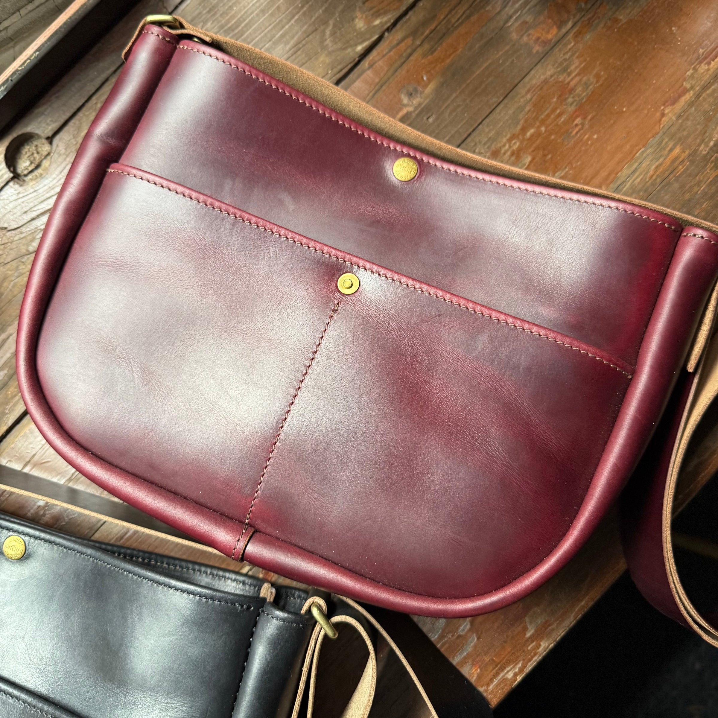 News paper bag SS | BUTCHER CUSTOM LEATHER WORKS.