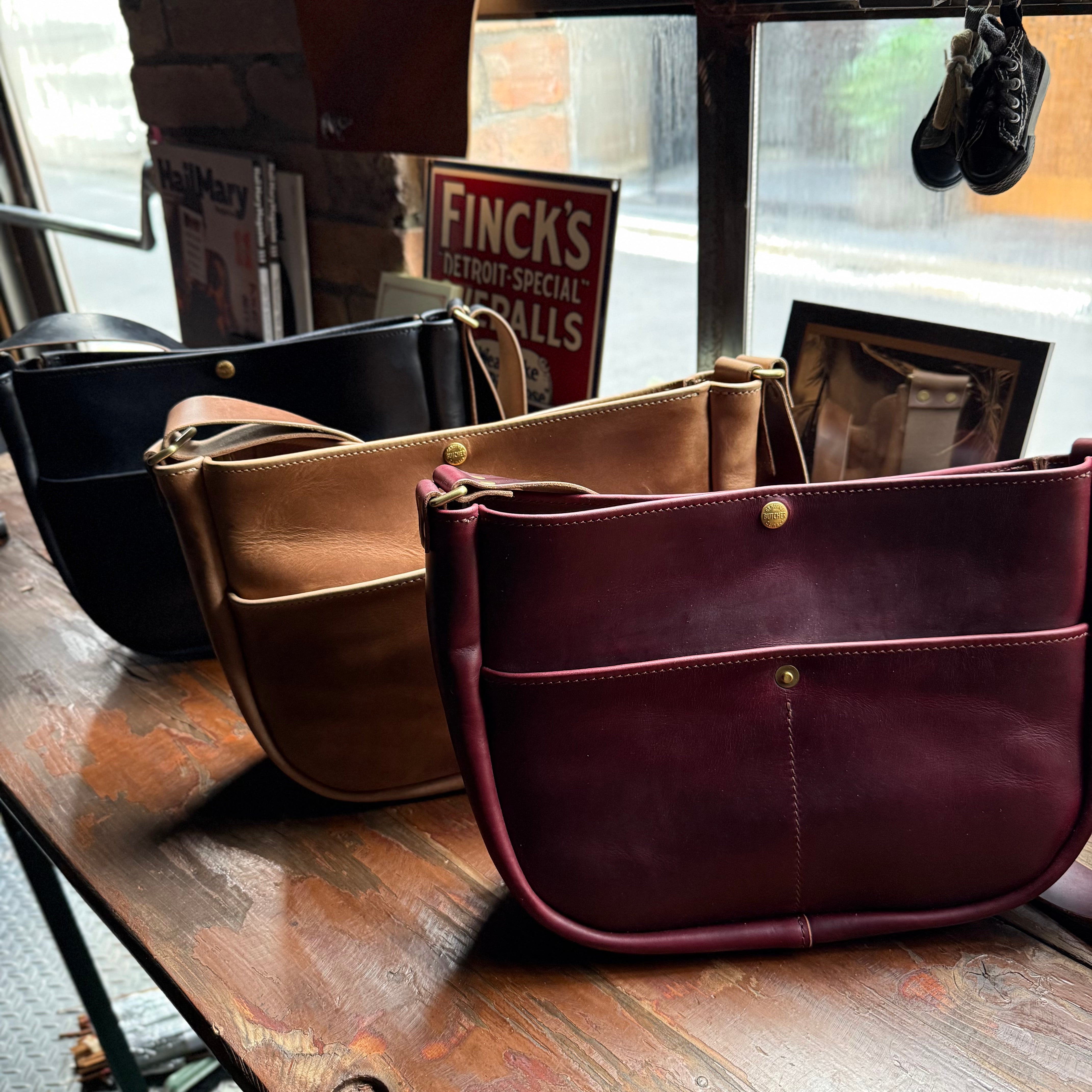 News paper bag SS | BUTCHER CUSTOM LEATHER WORKS.