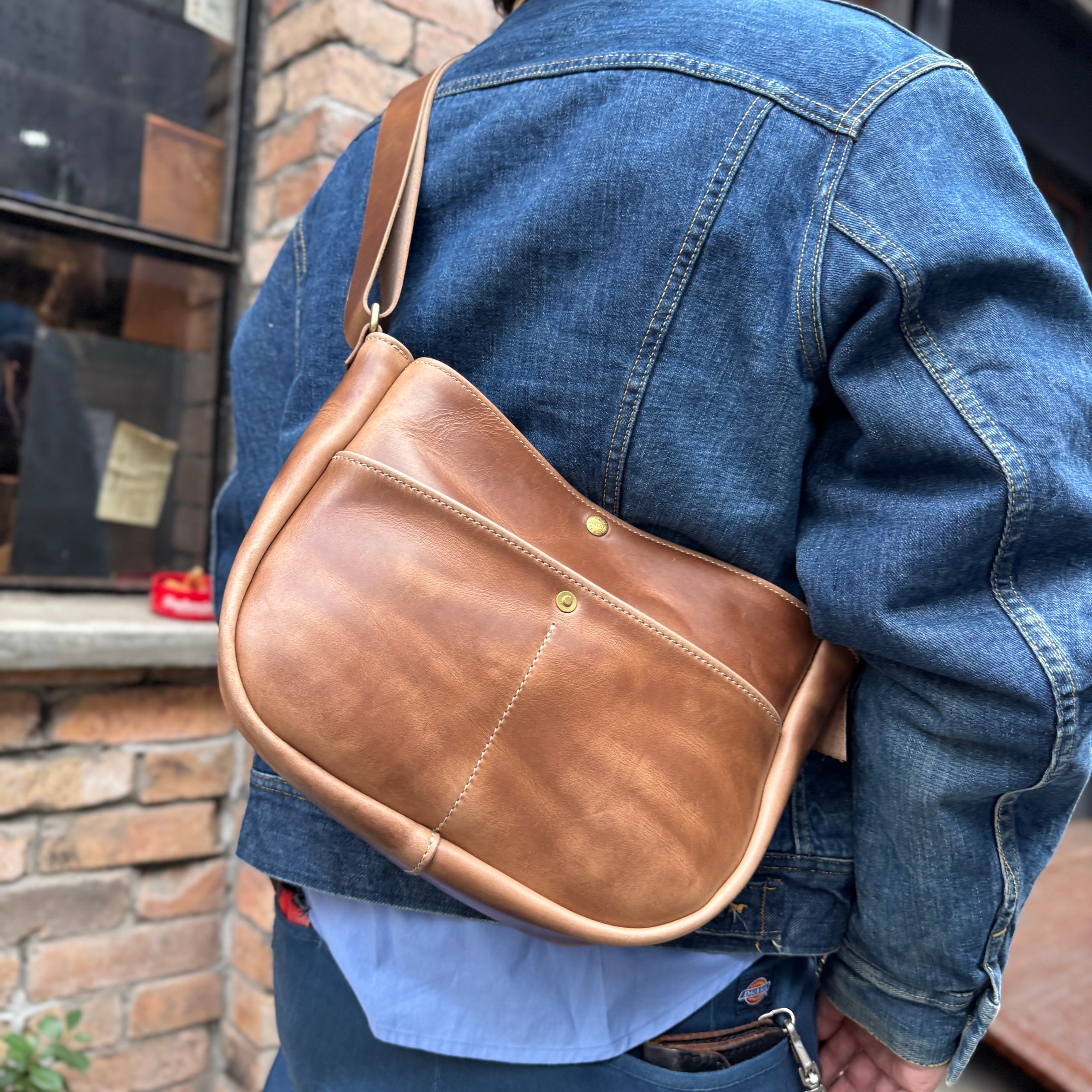 バッグ butcher custom leather news paper bag SS News paper bag SS | BUTCHER CUSTOM LEATHER WORKS.