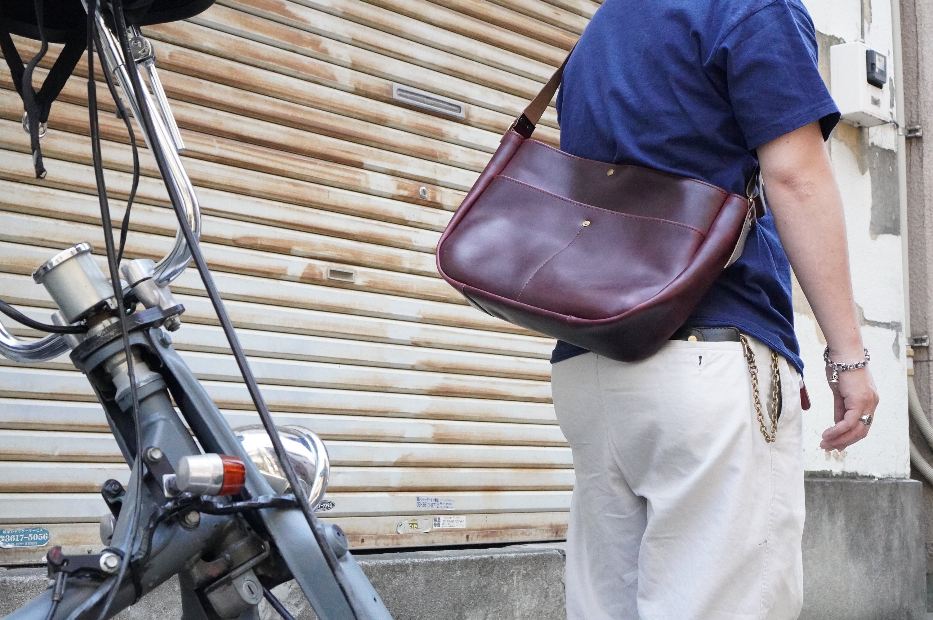 News paper bag | BUTCHER CUSTOM LEATHER WORKS.