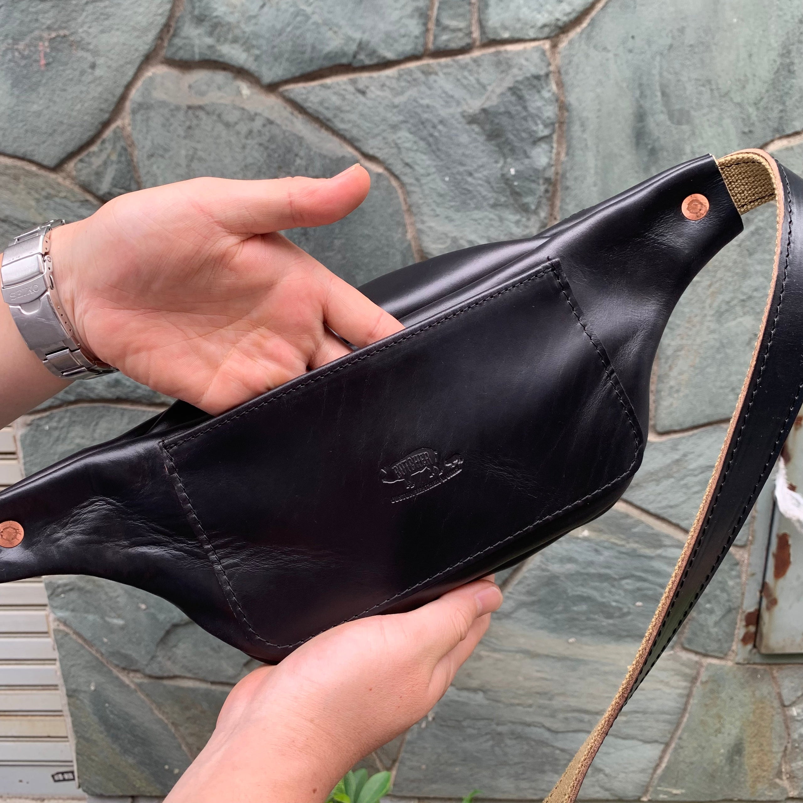 2025春大特価セール！ CUSTOM BUTCHER LEATHER pack 旧Fanny WORKS バッグ
