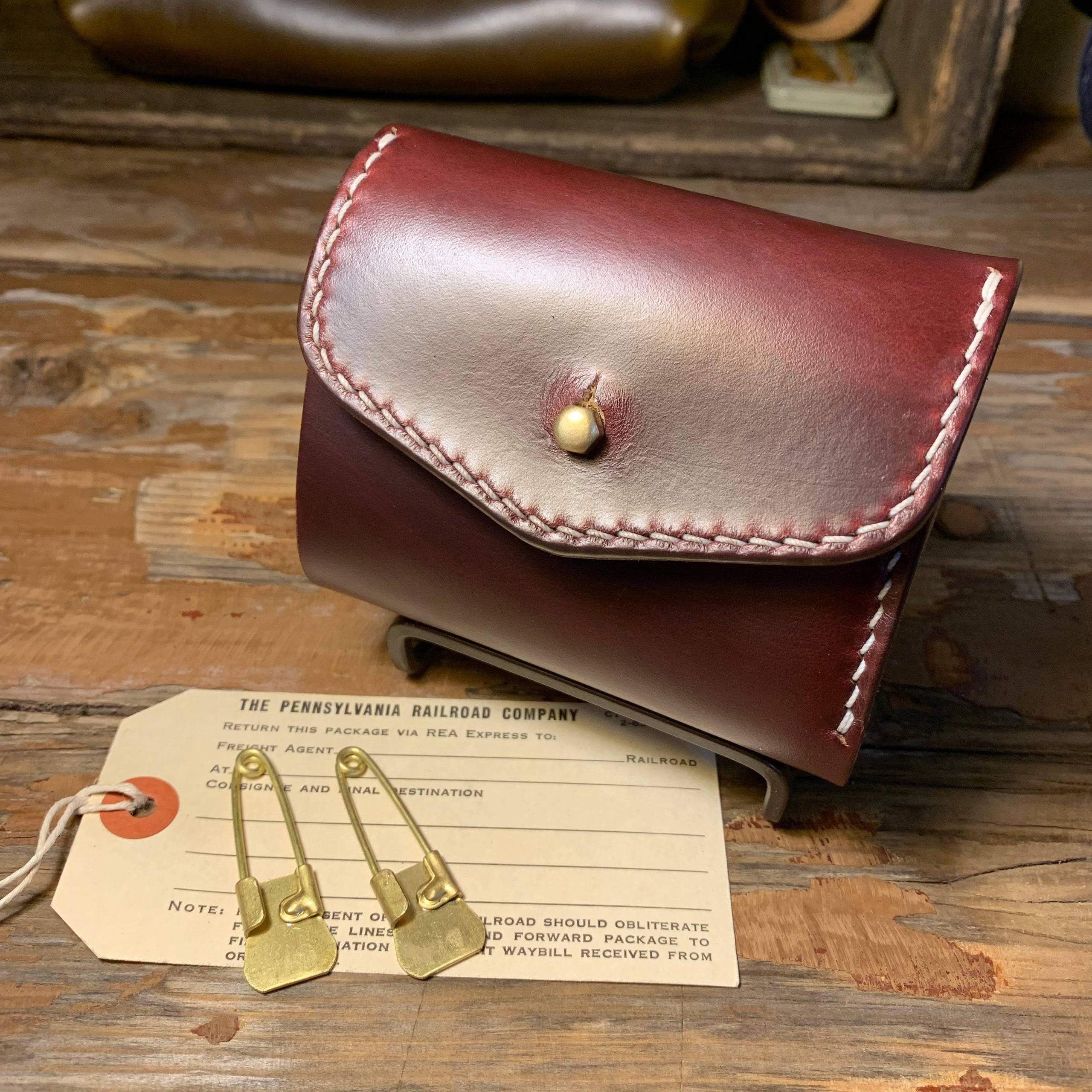 即納 Box coin case | BUTCHER CUSTOM LEATHER WORKS.