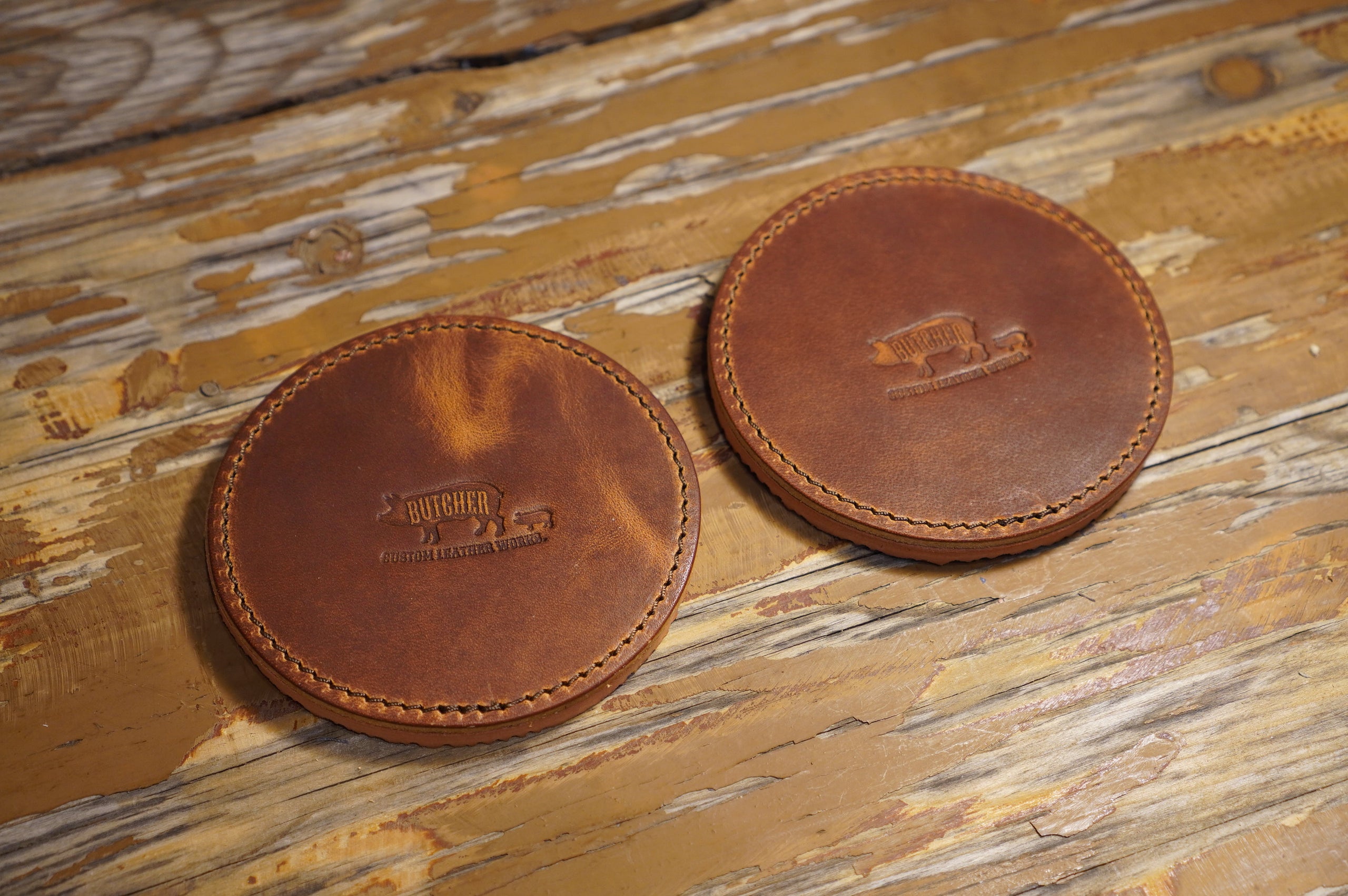 即納 Dublin Dosoku coaster BUTCHER CUSTOM LEATHER WORKS.